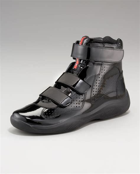 prada sneakers herr|high top prada sneakers.